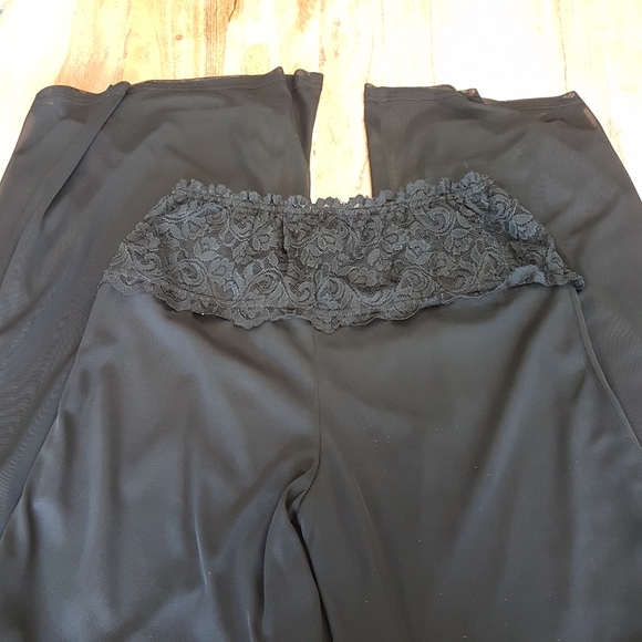 🌏 JESSICA • Vintage Sheer Pants with Lining • Sz Medium - Picture 7 of 13